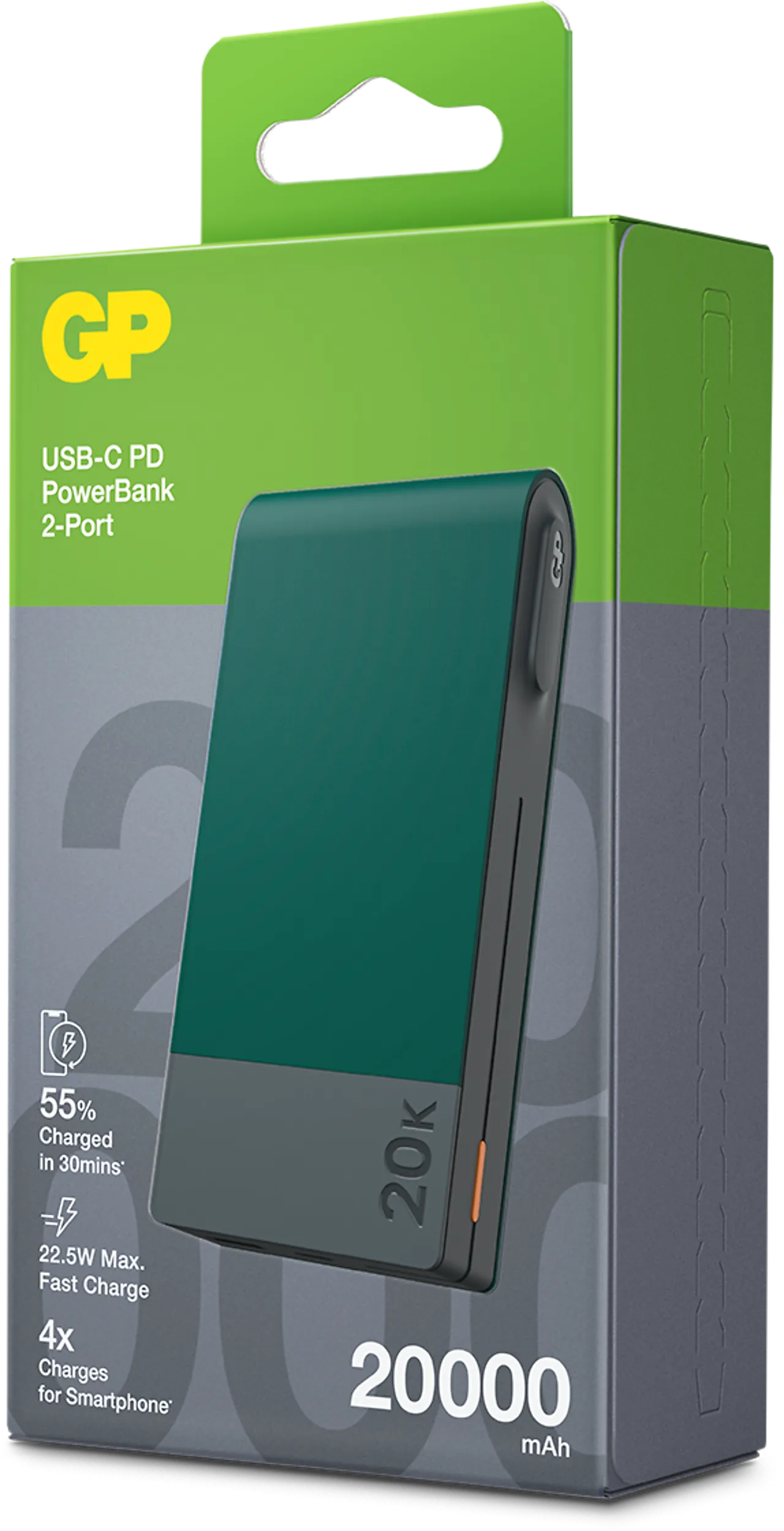 Powerbank M2 20000 mAh grønn null - null - 2 - Miniatyr