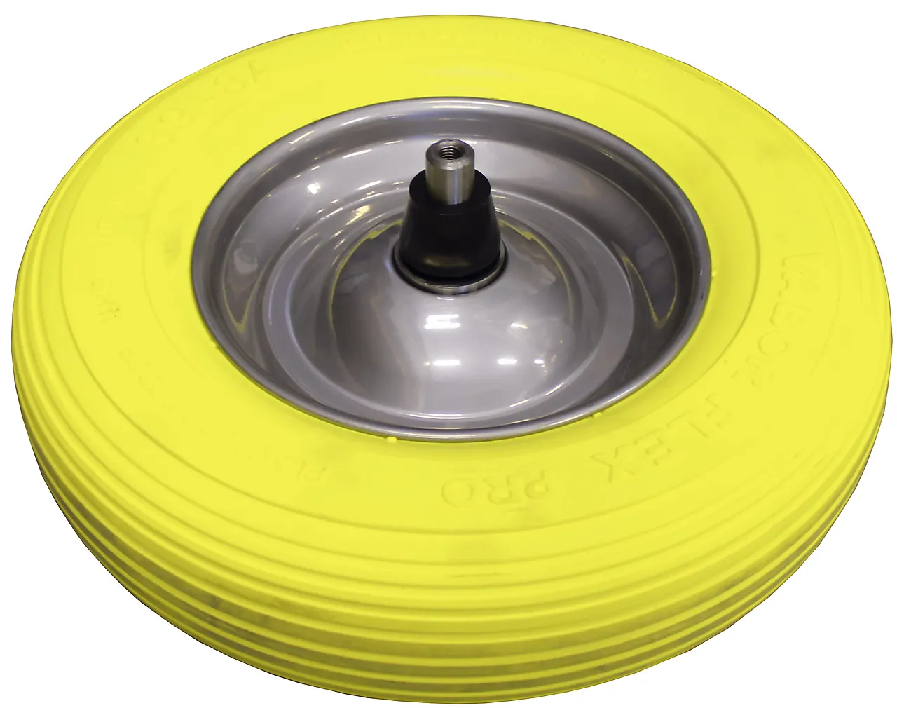 Trillebårhjul punkteringsfri for betongbåre 4x8,00