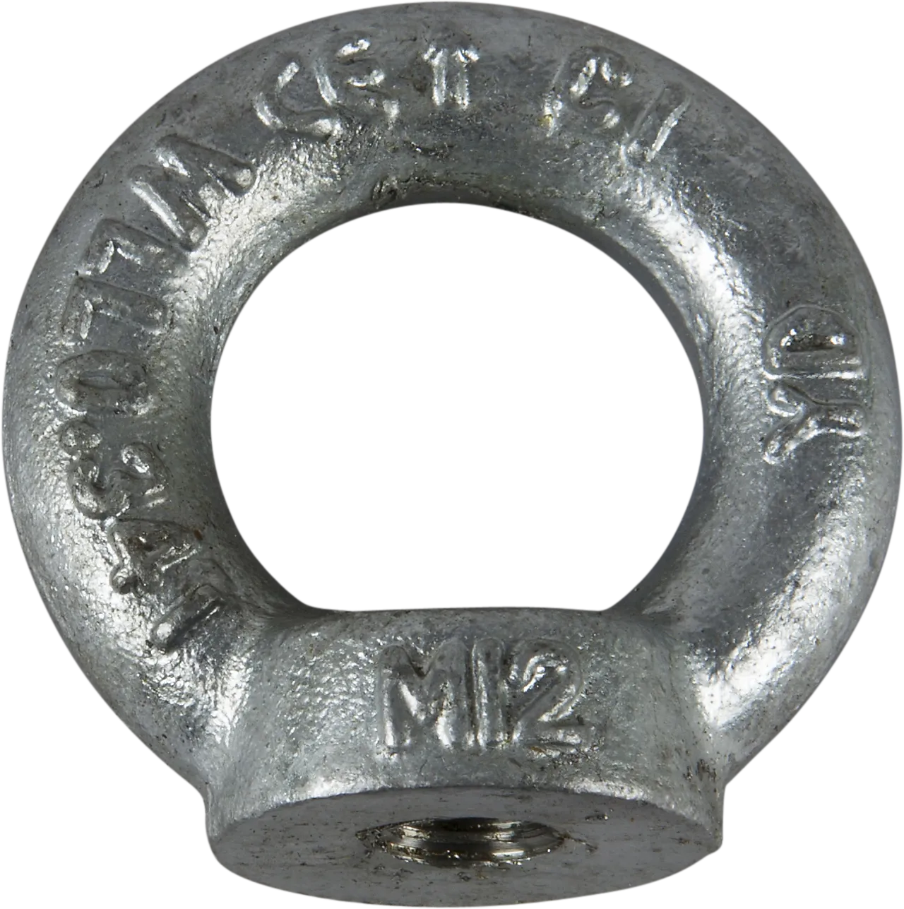 Ringmutter m12 din582 fzv a10gjenget hull null - null - 2 - Miniatyr