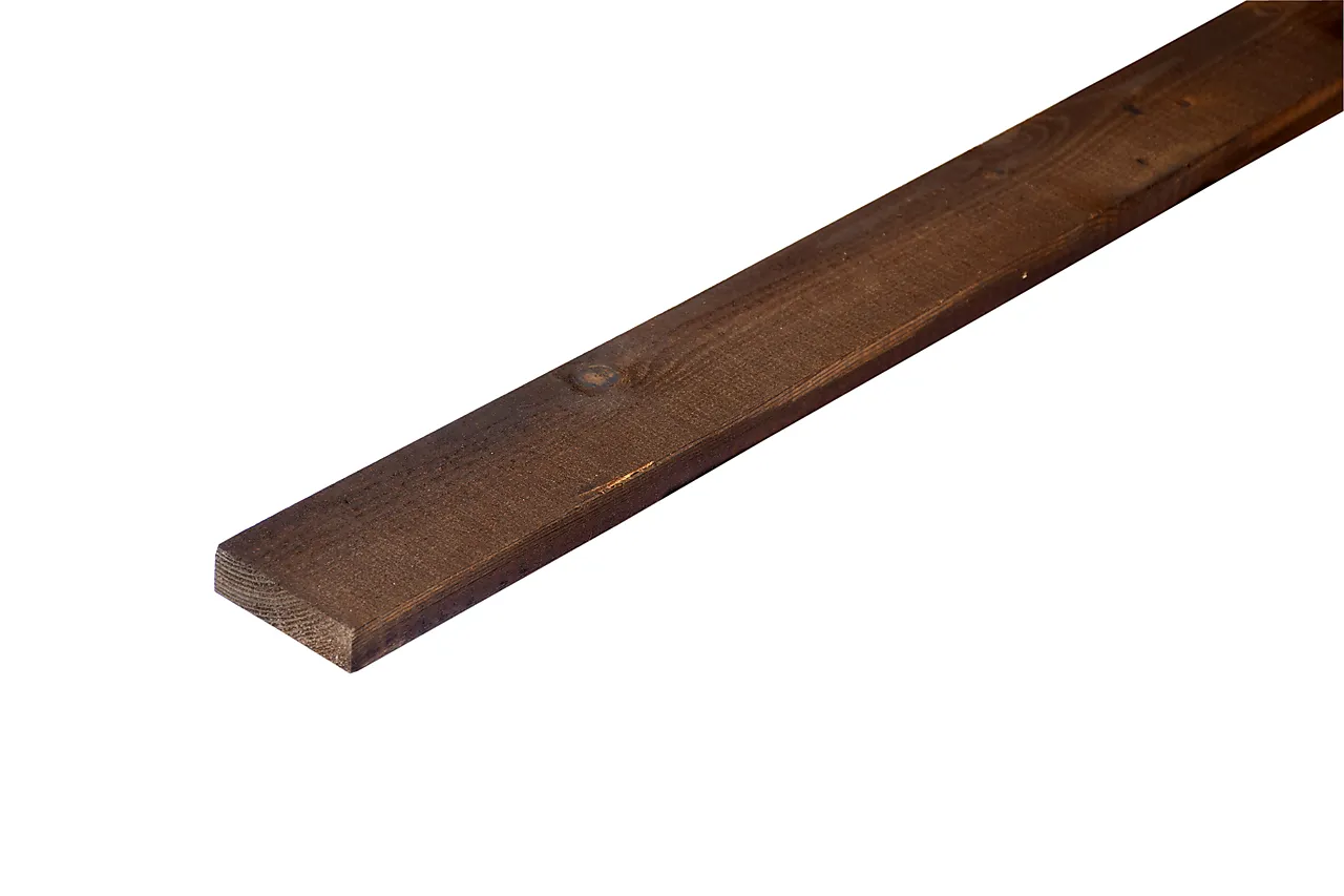 Kledning rektangulær royalimpregnert furu brun 22x73 mm Kledning rektangulær royalimpregnert furu brun 22x73 mm