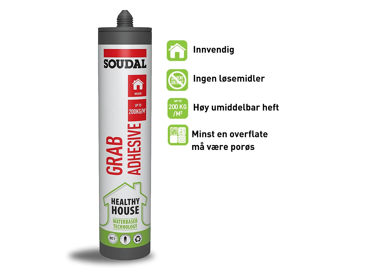 Montasjelim Grab Adhesive 290 ml 12 stk null - null - 2 - Miniatyr