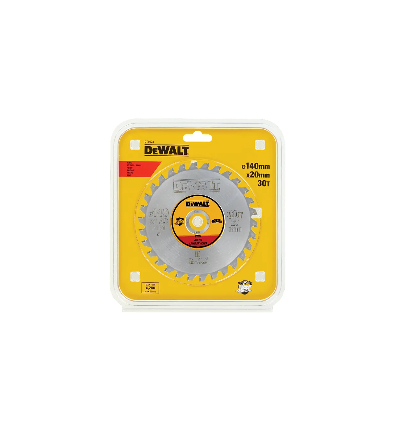 DEWALT sagblad 140x20mm 30 tenner metall