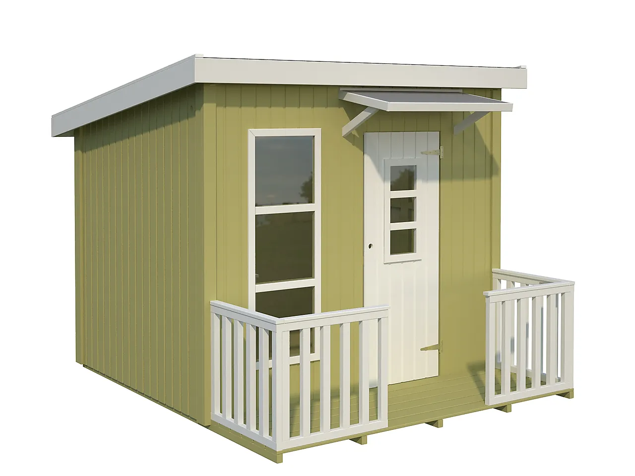 Lekehus Linda 3,2 m² med terrasse 1,4 m² null - null - 2 - Miniatyr