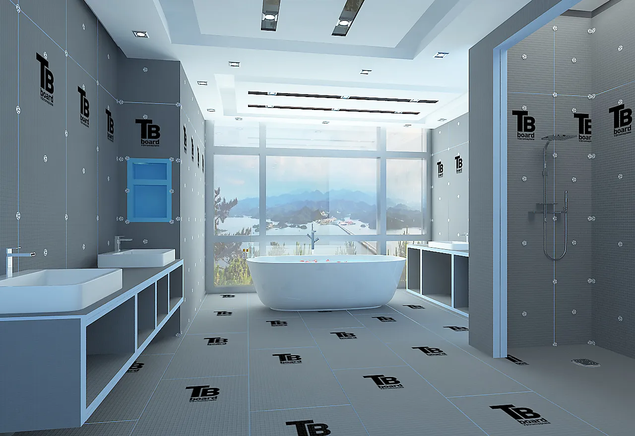 Våtromsplate 6x600x1220 mm