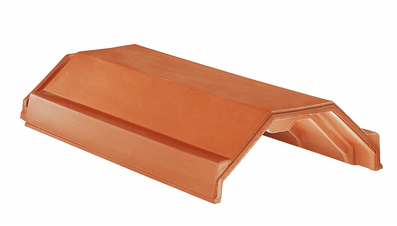 Taktegl møne domino matt sort engo (2,5 stk pr m) engobert nuance null - null - 2 - Miniatyr