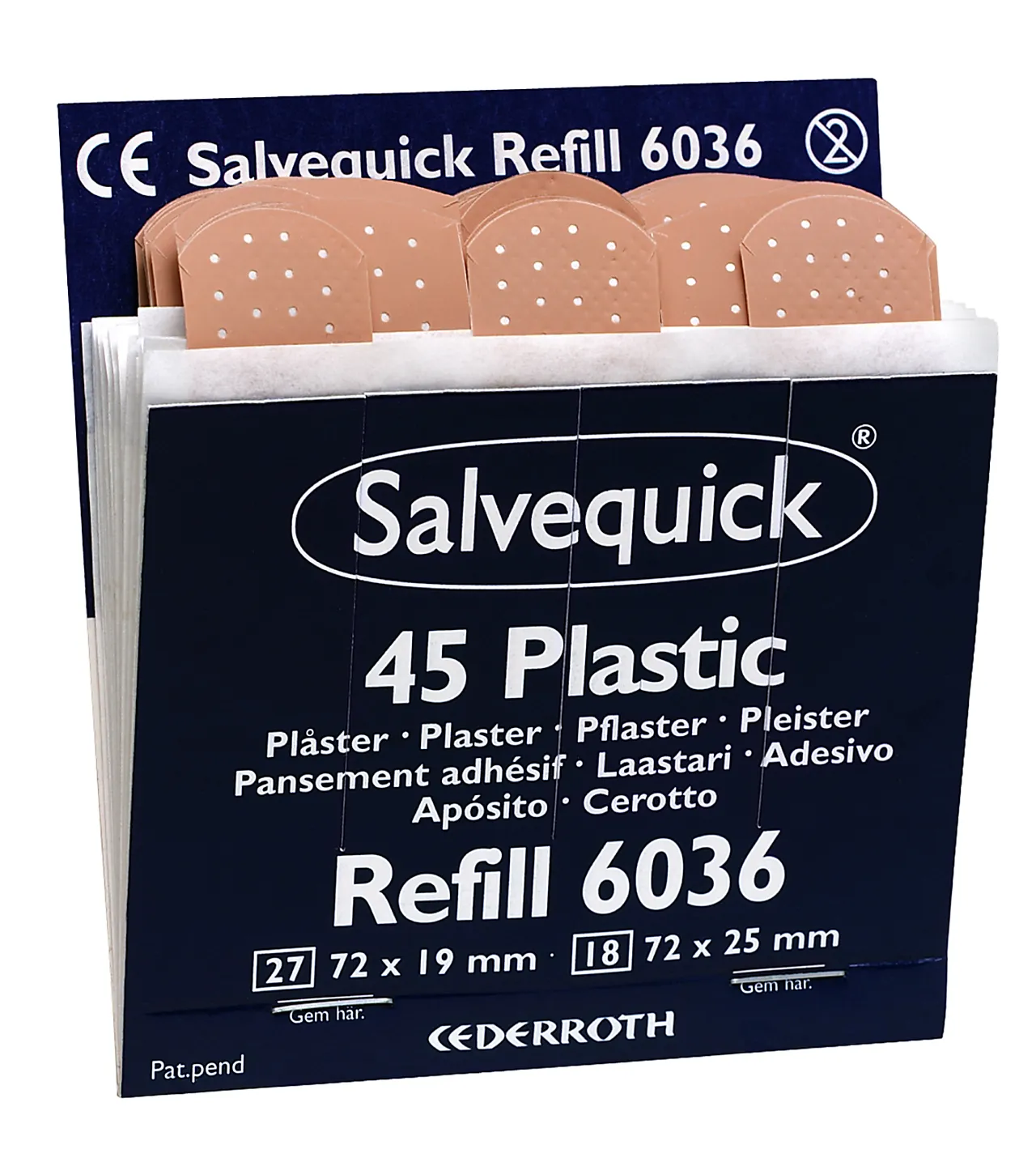 Plaster salvequick 6036 refill 270 stk Plaster salvequick 6036 refill 270 stk