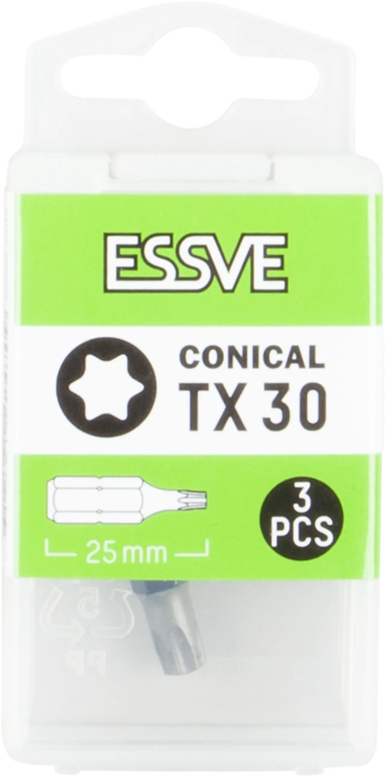 Bits tx30 25mm koniske a-3, blå fargemarkering