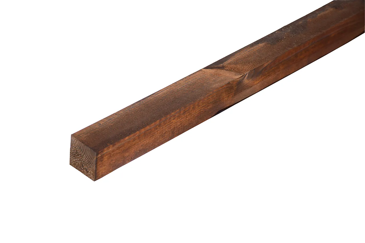 Lekt furu impregnert brun 48x48 mm