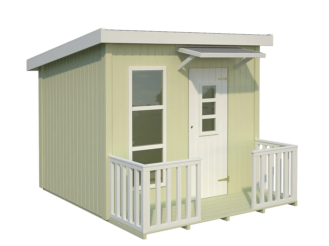 Lekehus Linda 3,2 m² med terrasse 1,4 m² null - null - 3 - Miniatyr