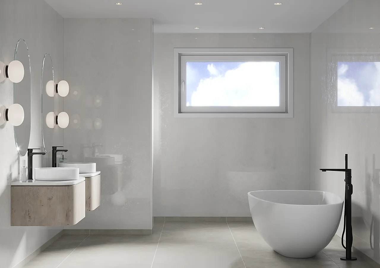 Fibo baderomsplate Ivory 10x620x2400 mm Fibo baderomsplate Ivory 10x620x2400 mm