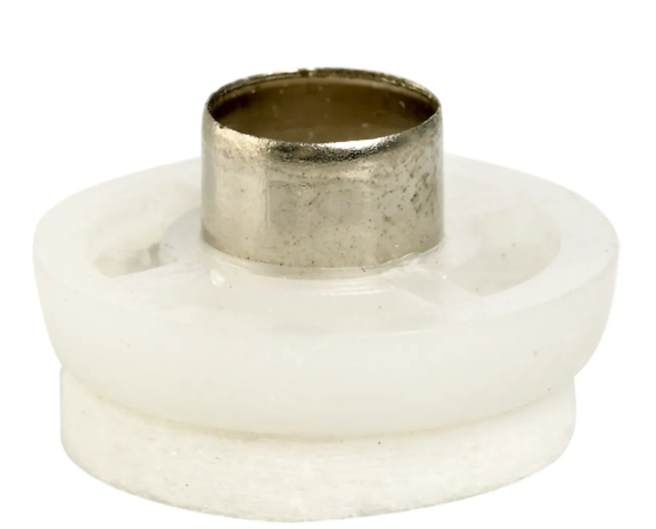 Møbelfilt m/hylse tre hvit 22 A16 hylsefeste for tre Møbelfilt m/hylse tre hvit 22 A16 hylsefeste for tre