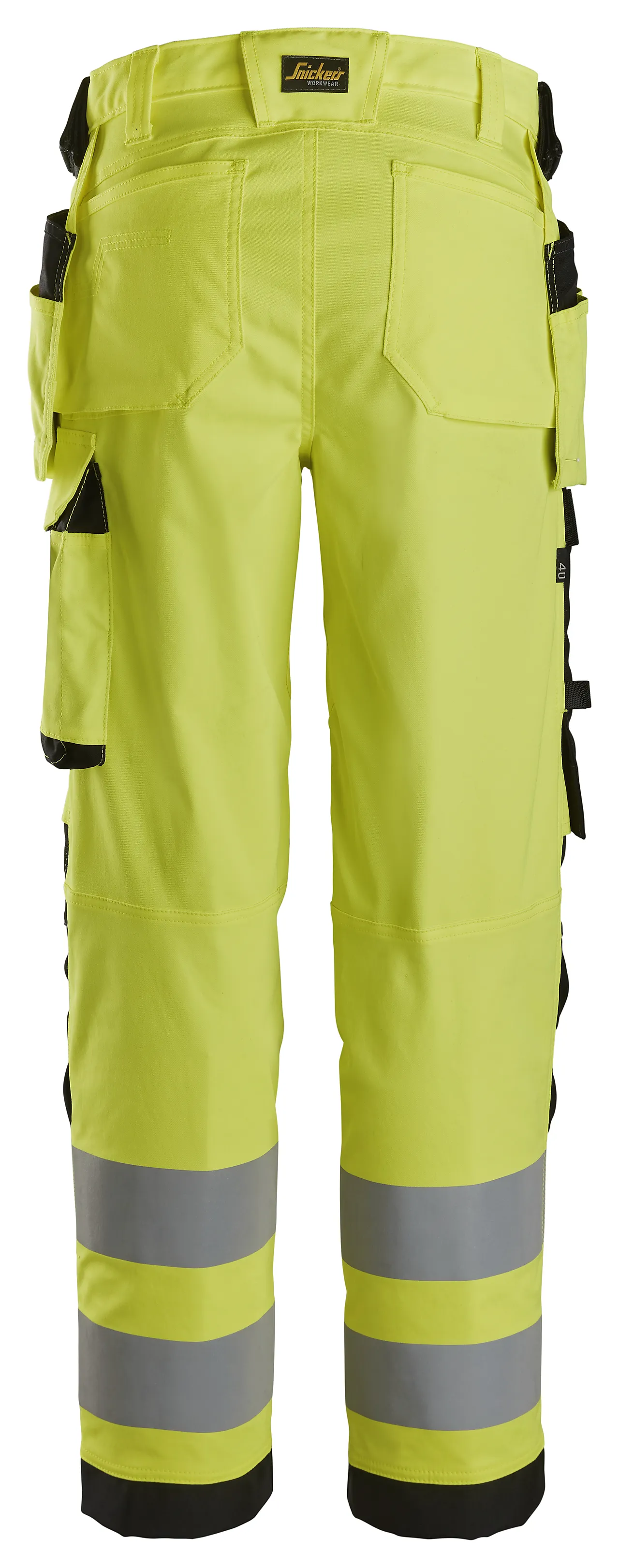 Bukse 6743 kl 2 dame highvis gul str 24 null - null - 3 - Miniatyr