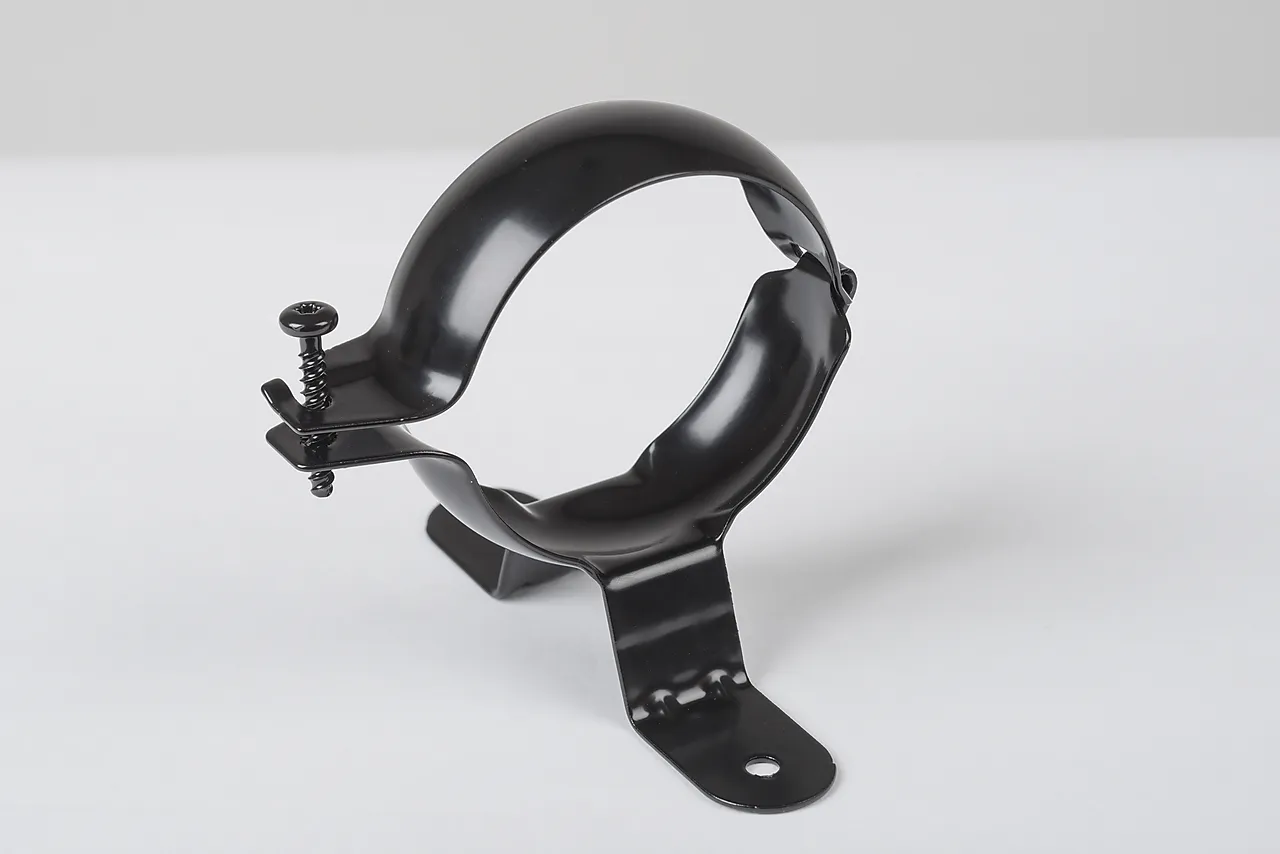 Nedløpsklamme stål sort 75 mm Nedløpsklamme stål sort 75 mm