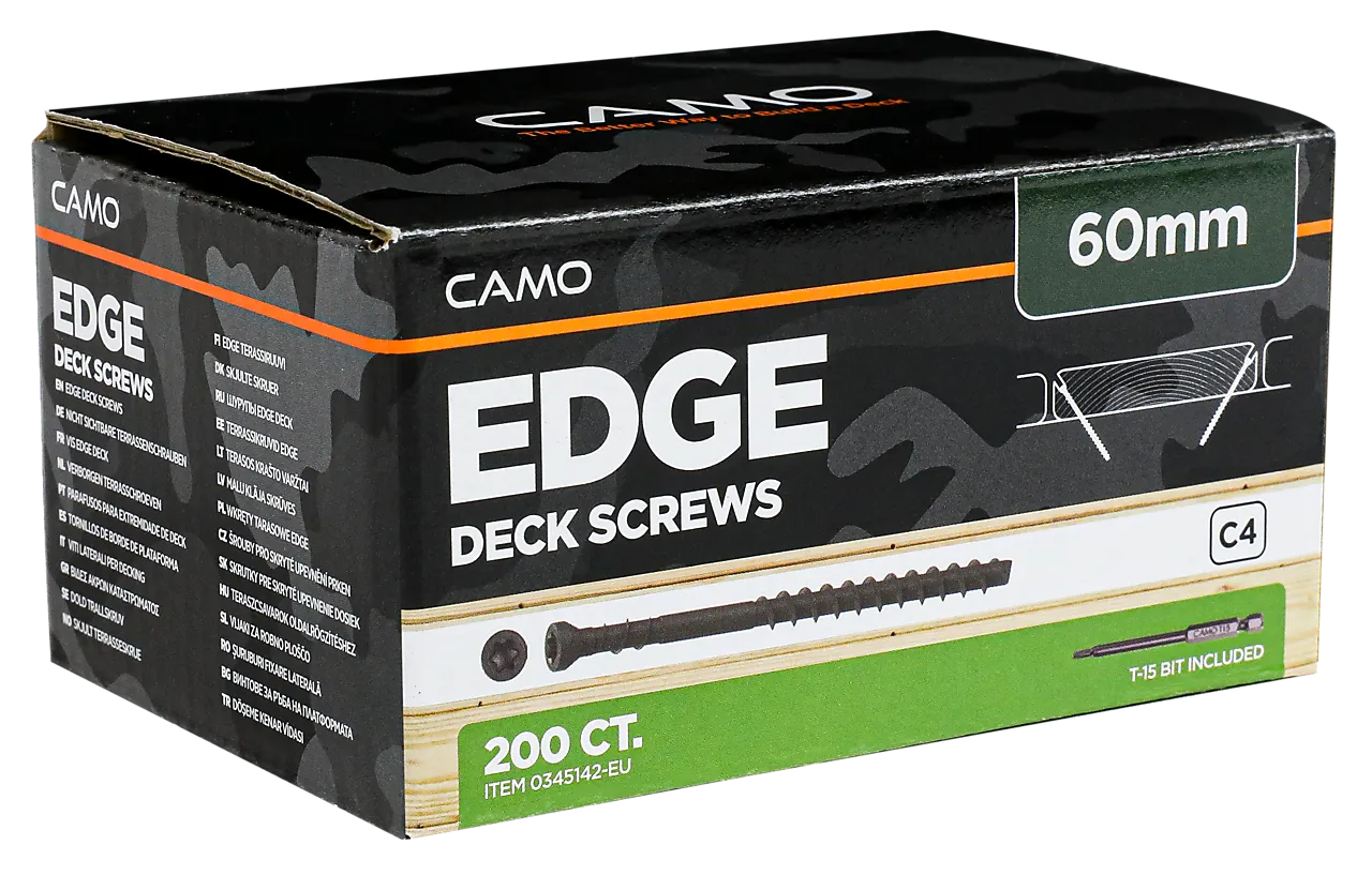 CAMO Skjulte terrasseskruer 4,2x60 mm ProTech C4 200 stk null - 4,2x60 - 2 - Miniatyr