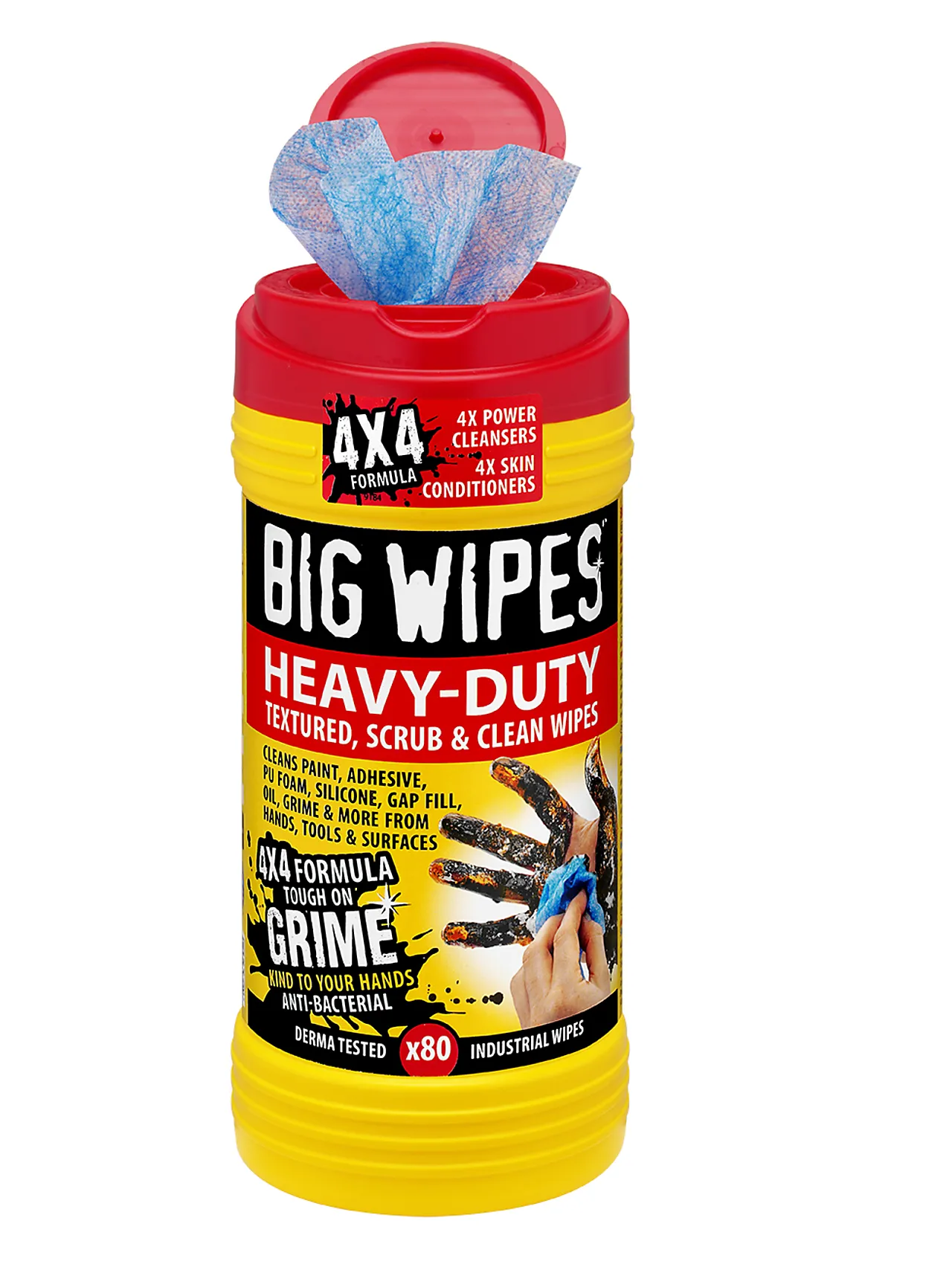Håndrenseklut big wipes handi bokser med rensekluter 80 stk boks 4X4 Håndrenseklut big wipes handi bokser med rensekluter 80 stk boks 4X4