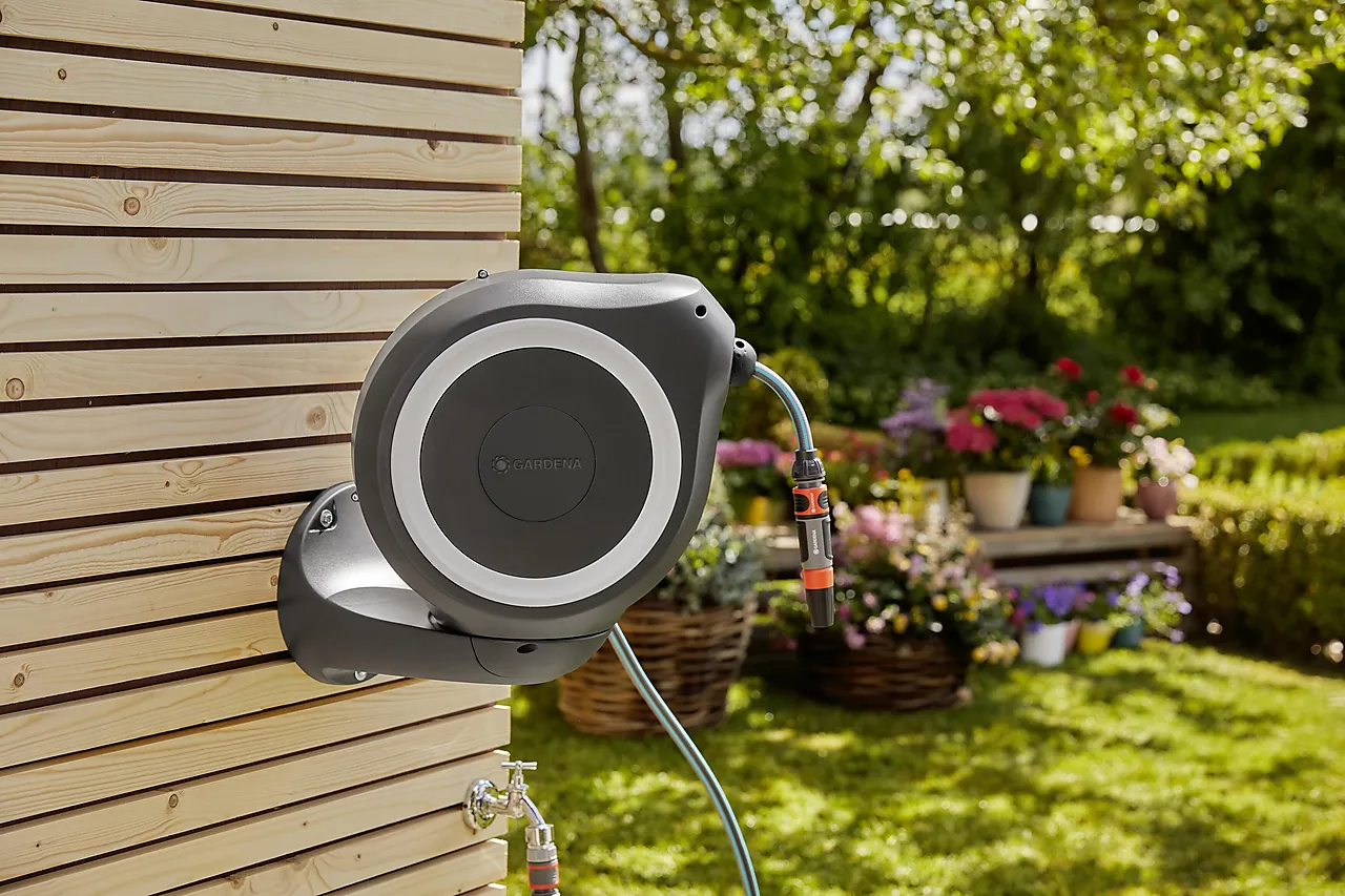 Veggslangeboks hvit 15 meter null - null - 2 - Miniatyr