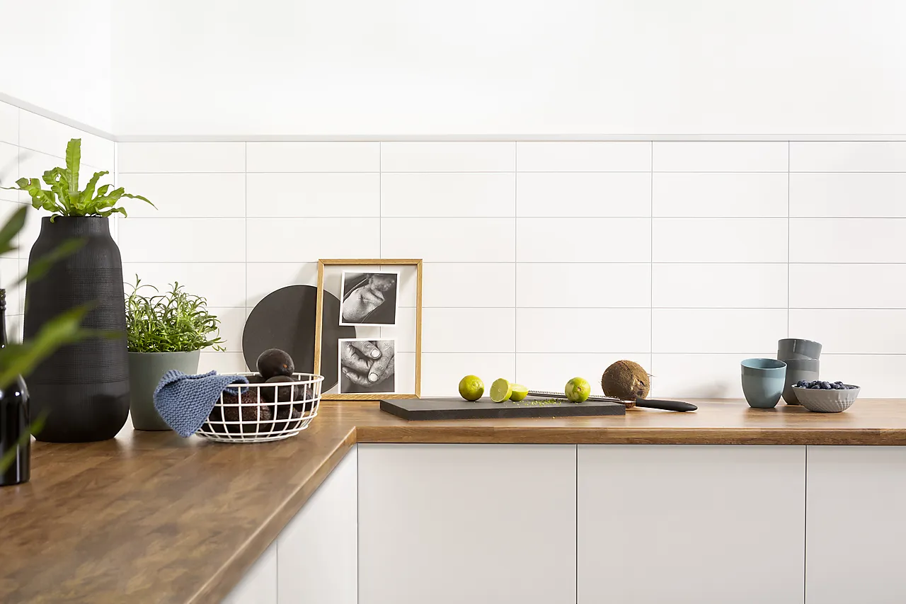 Fibo Kitchen Board 3091KM3010 Denver White 30x10 cm Fibo Kitchen Board 3091KM3010 Denver White 30x10 cm