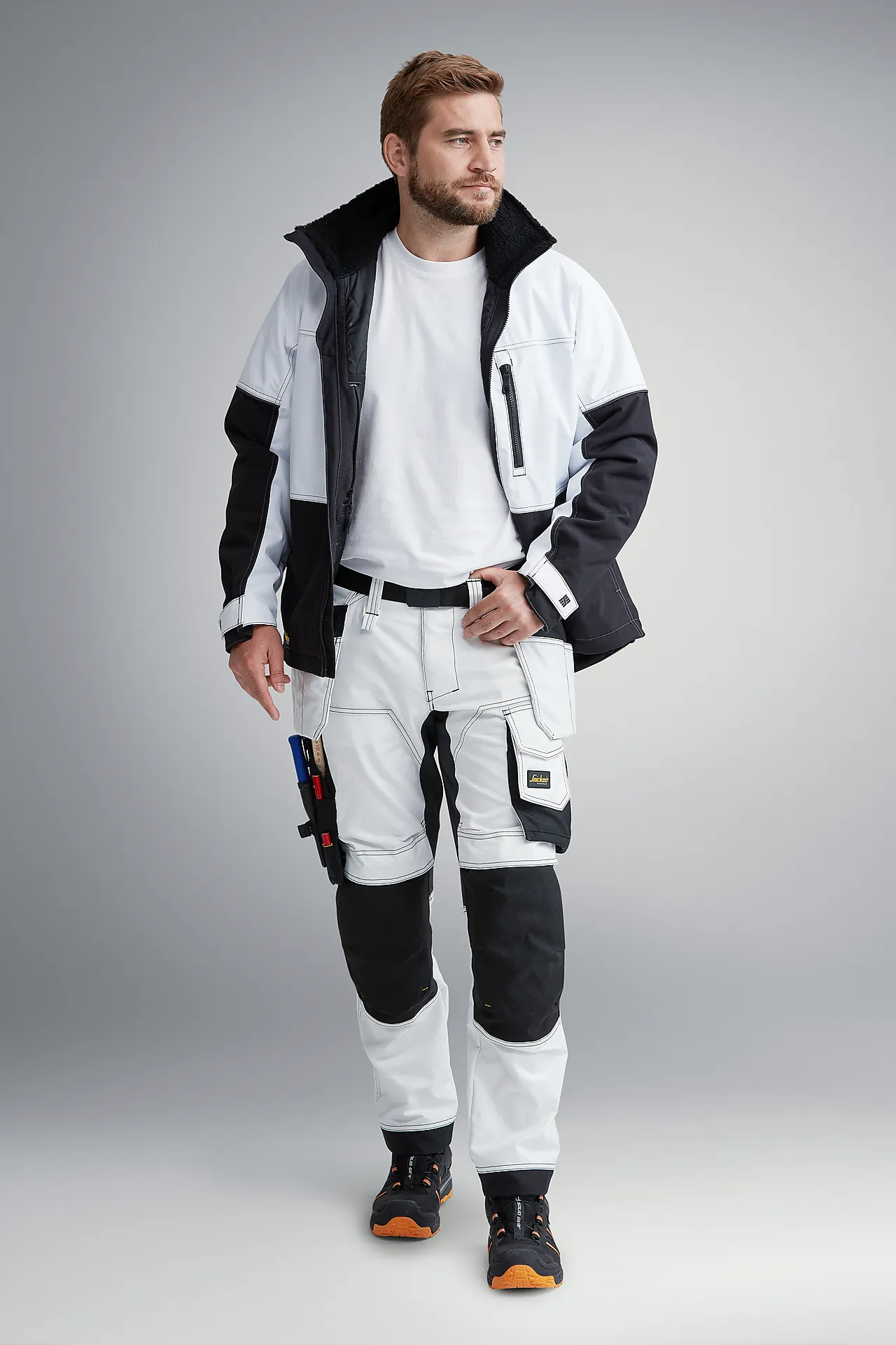 Arbeidsbukse stretch hvit str 150 null - null - 3 - Miniatyr