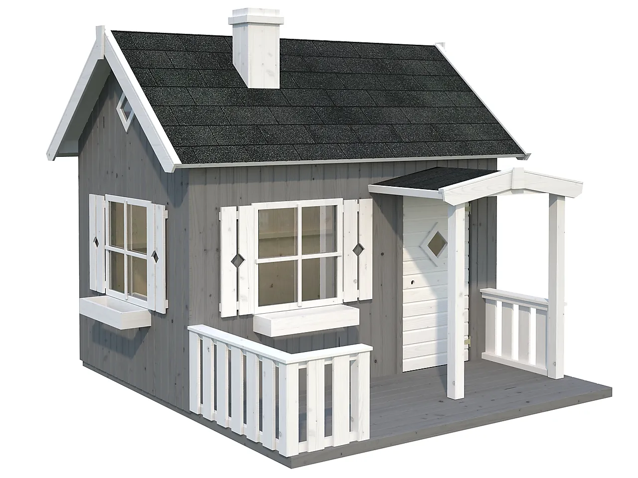 Lekehus Mille 3,7 m² med terrasse 2,68 m² null - null - 3 - Miniatyr