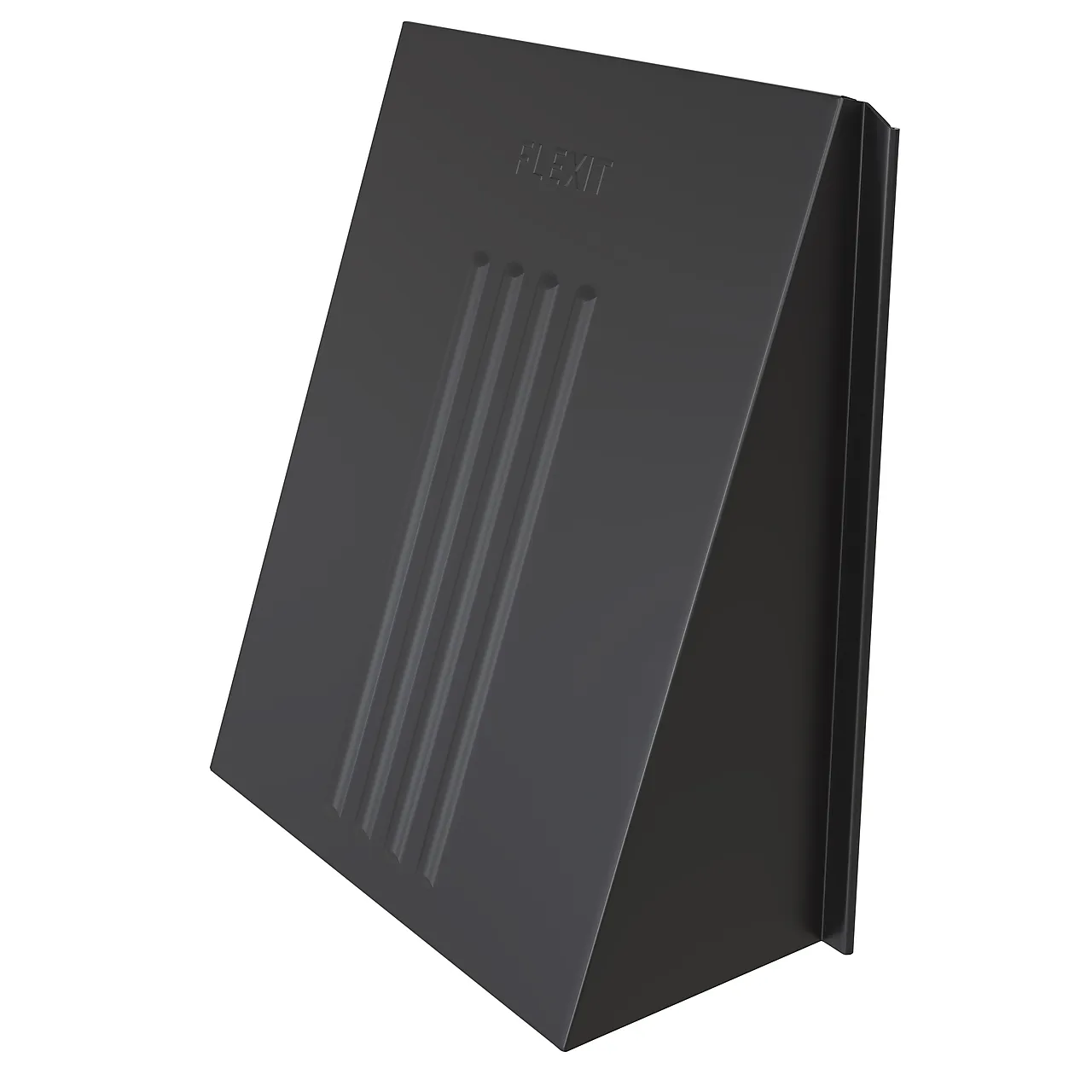 Kappe flat aluzink 150x150 sort