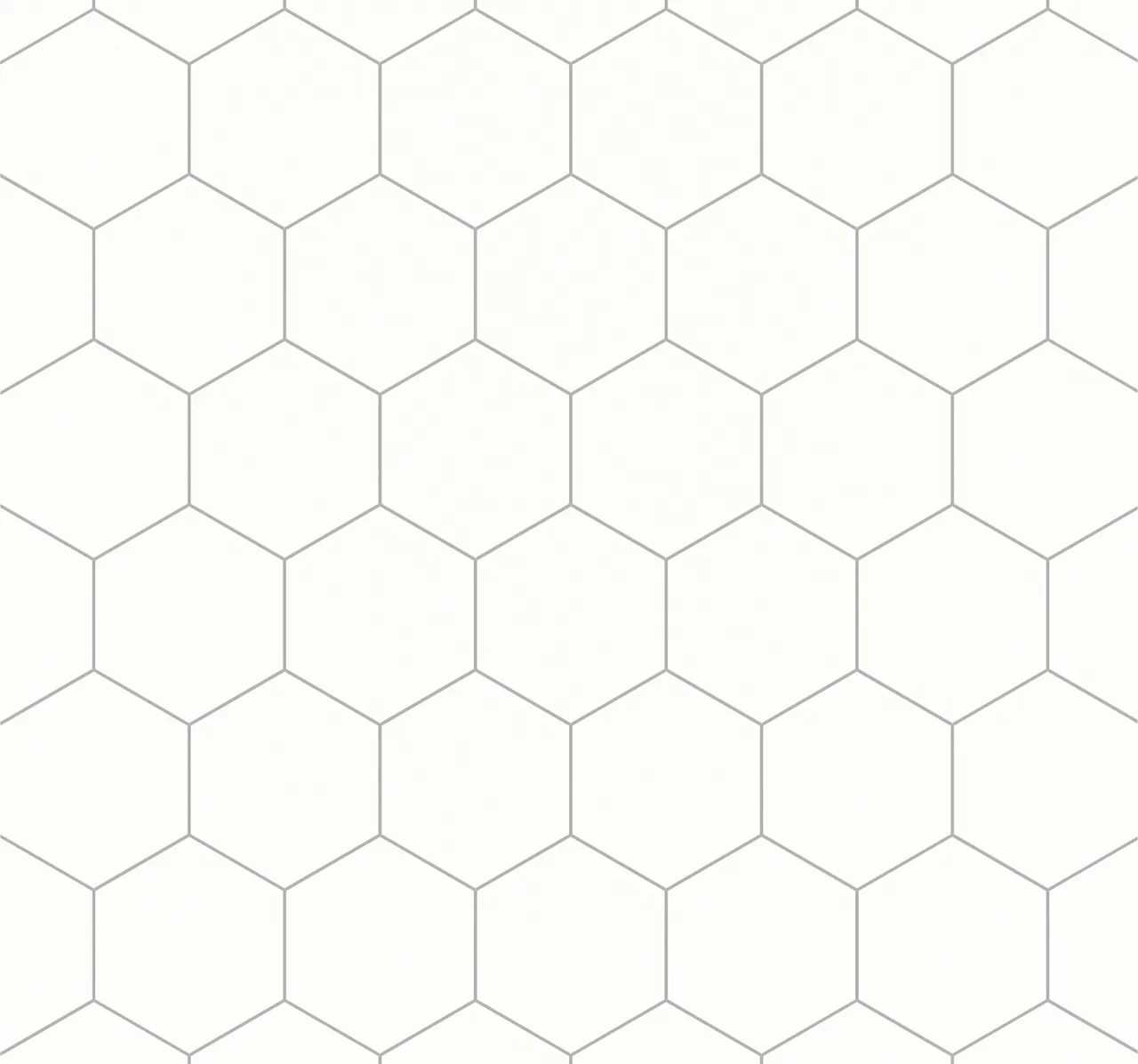 Panel white hexagon 10x620x580mm