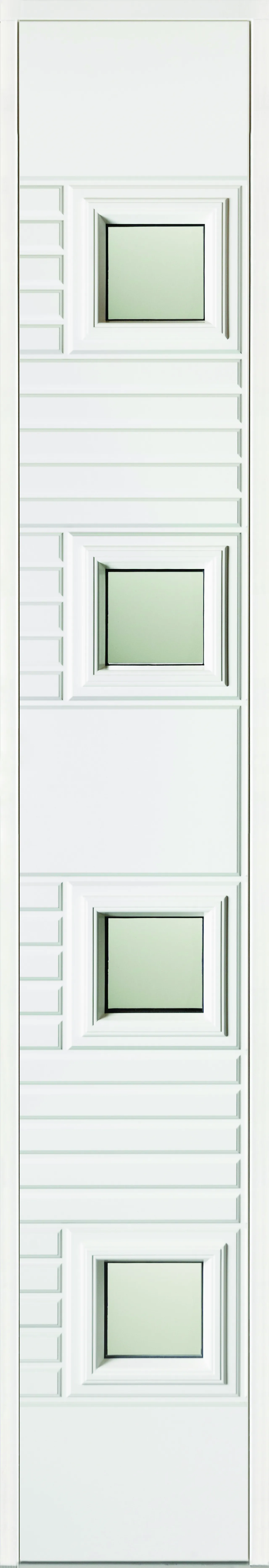 Harmonie Ytterdør Katrine Hvit Sotet Glass 30x200 cm