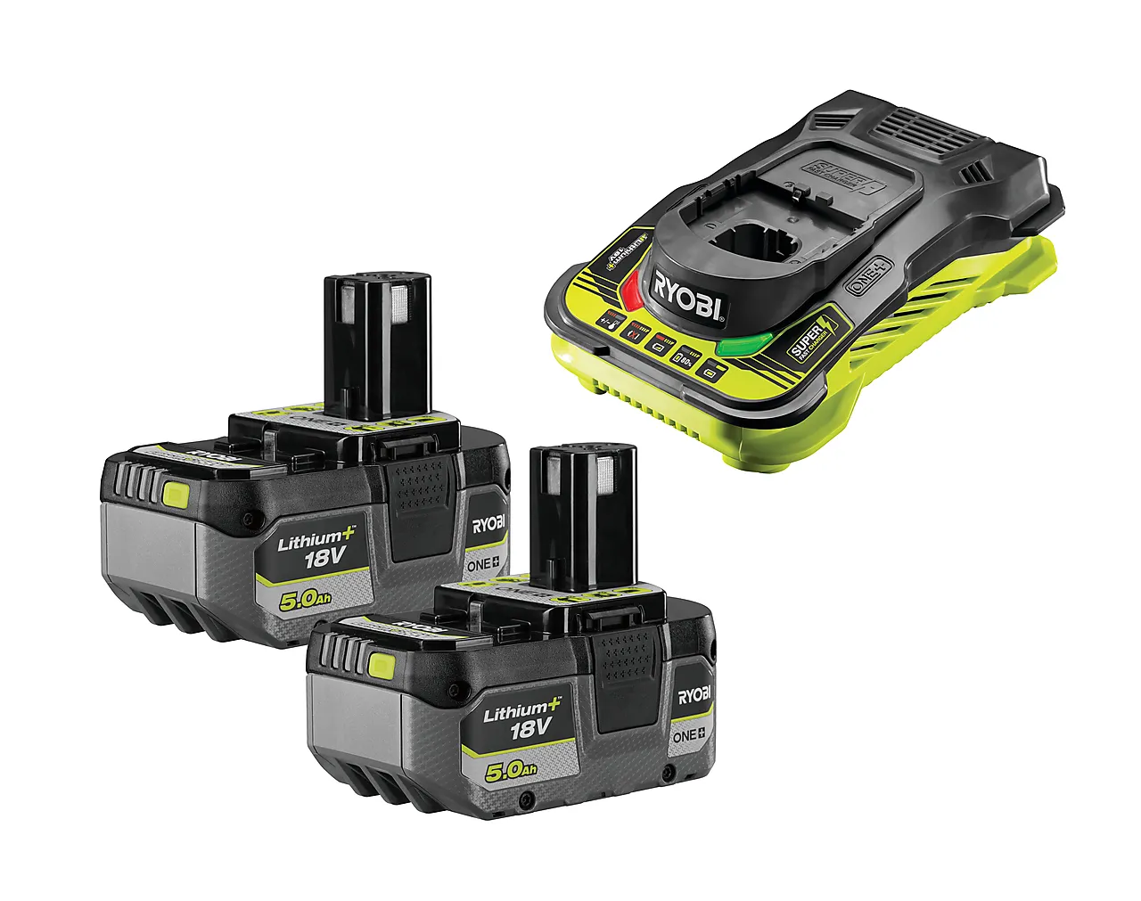 Batteri og lader sett 18 volt 5 Ah