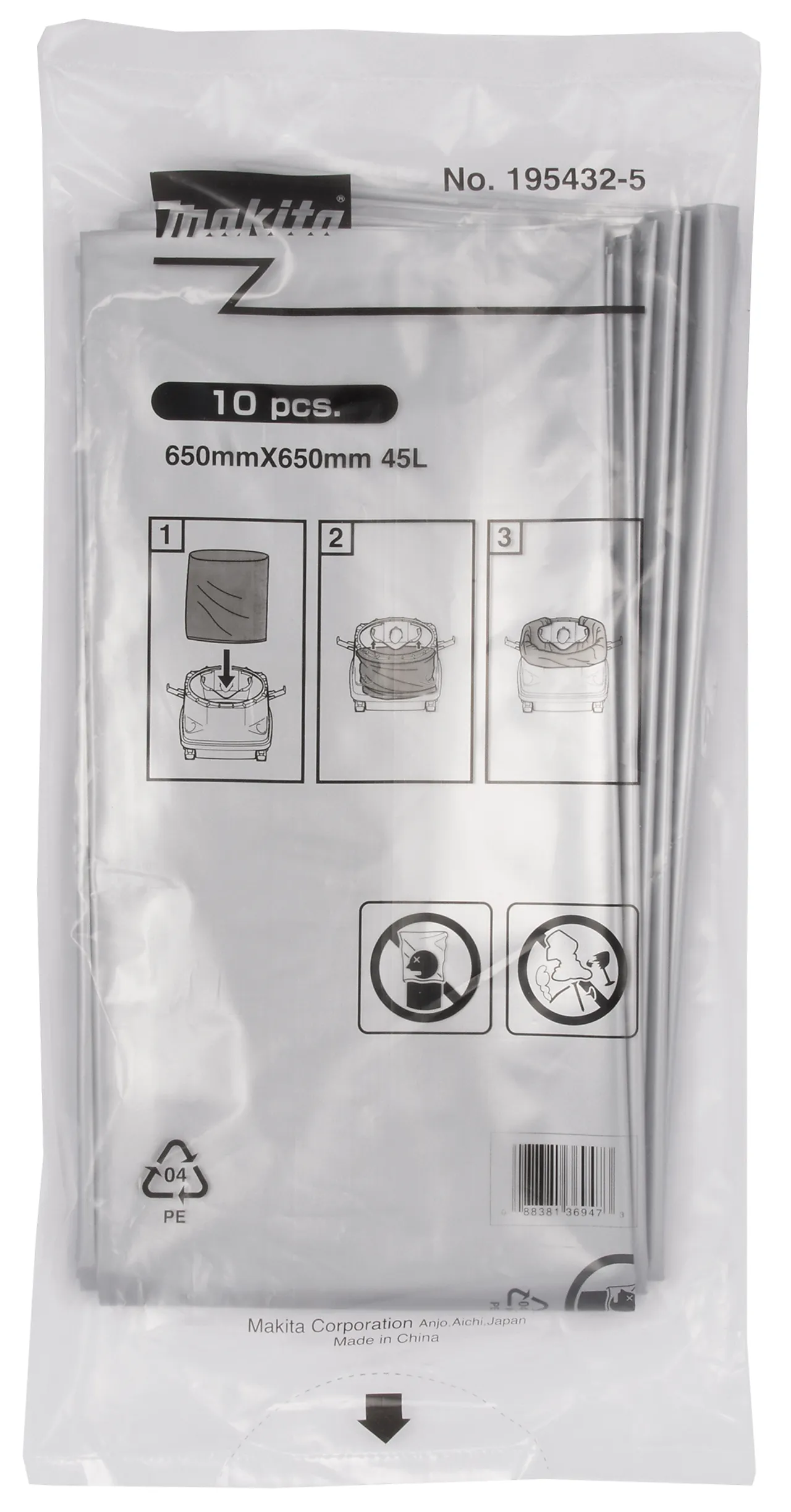Støvsugerpose plast 10 stk 195432-5