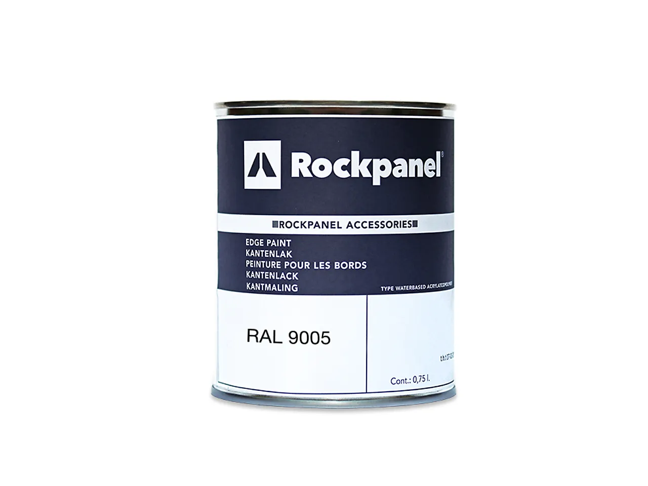 Kantmaling RAL 9005 dyp svart 0,5 l