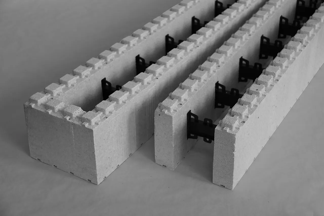 Thermomur 200 halvblokk åpen 150x200x1200mm