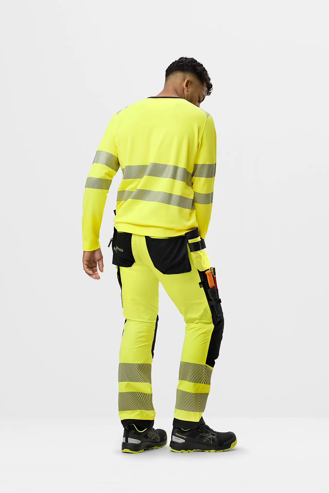 Snickers Workwear Arbeidsbukse 6232 Gul/Sort KL2 Str 48 Snickers Workwear Arbeidsbukse 6232 Gul/Sort KL2 Str 48