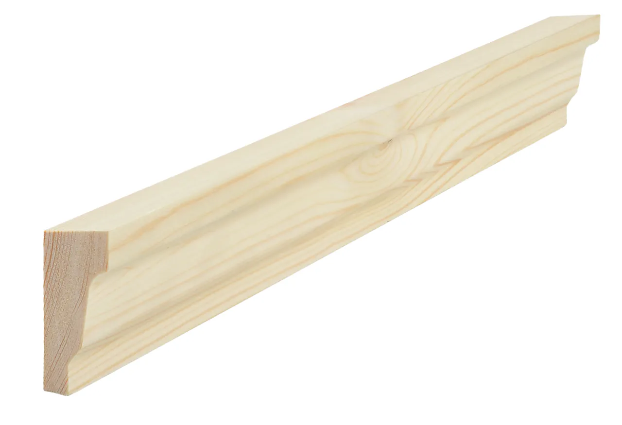 Karnisslist 21x45 mm ubehandlet furu null - null - 2 - Miniatyr