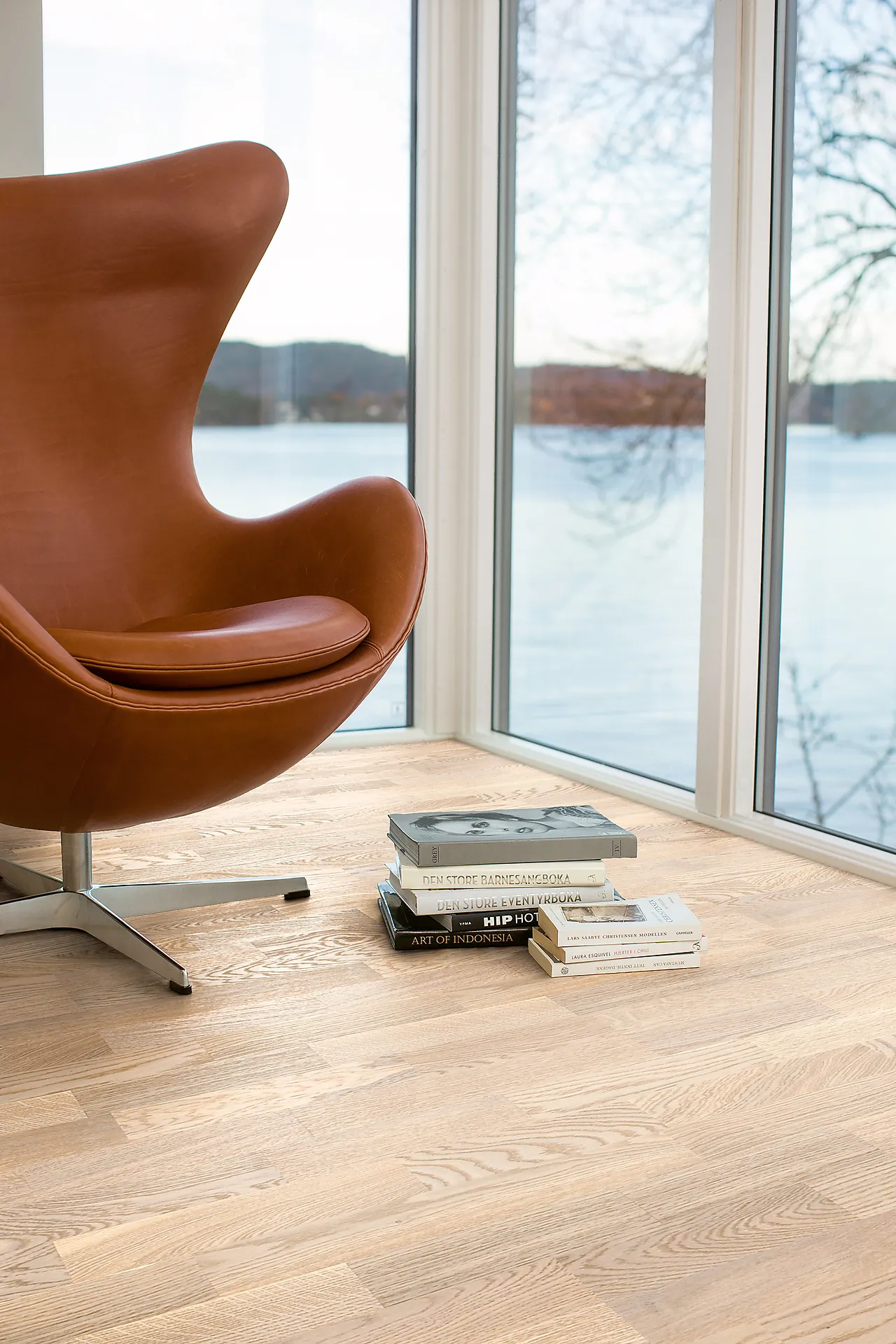 Parkett 3-stav Eik Concerto hvit mattlakk