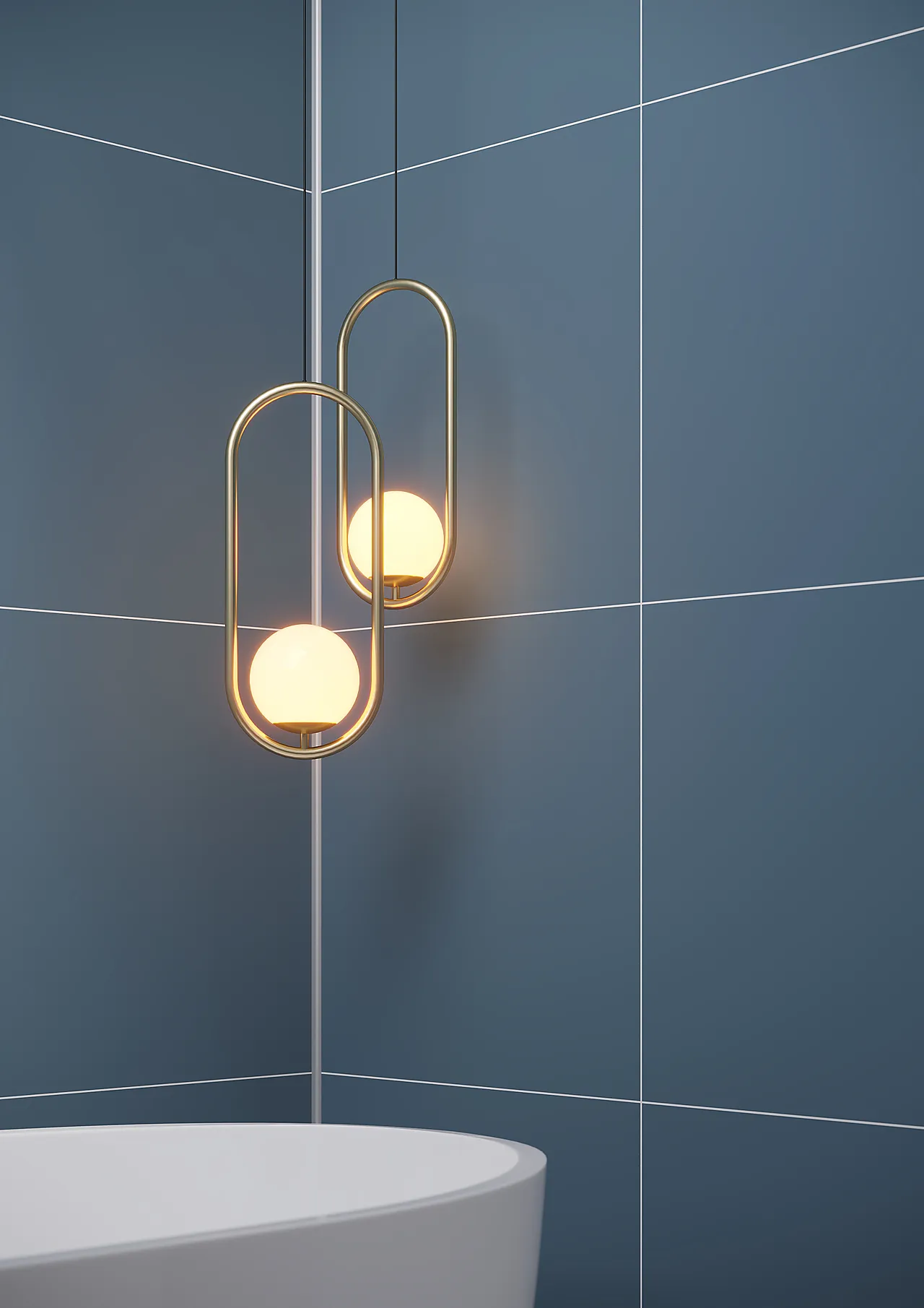 Baderomsplate dusty blå flis 60x60 cm 11x620x2400 mm null - null - 3 - Miniatyr