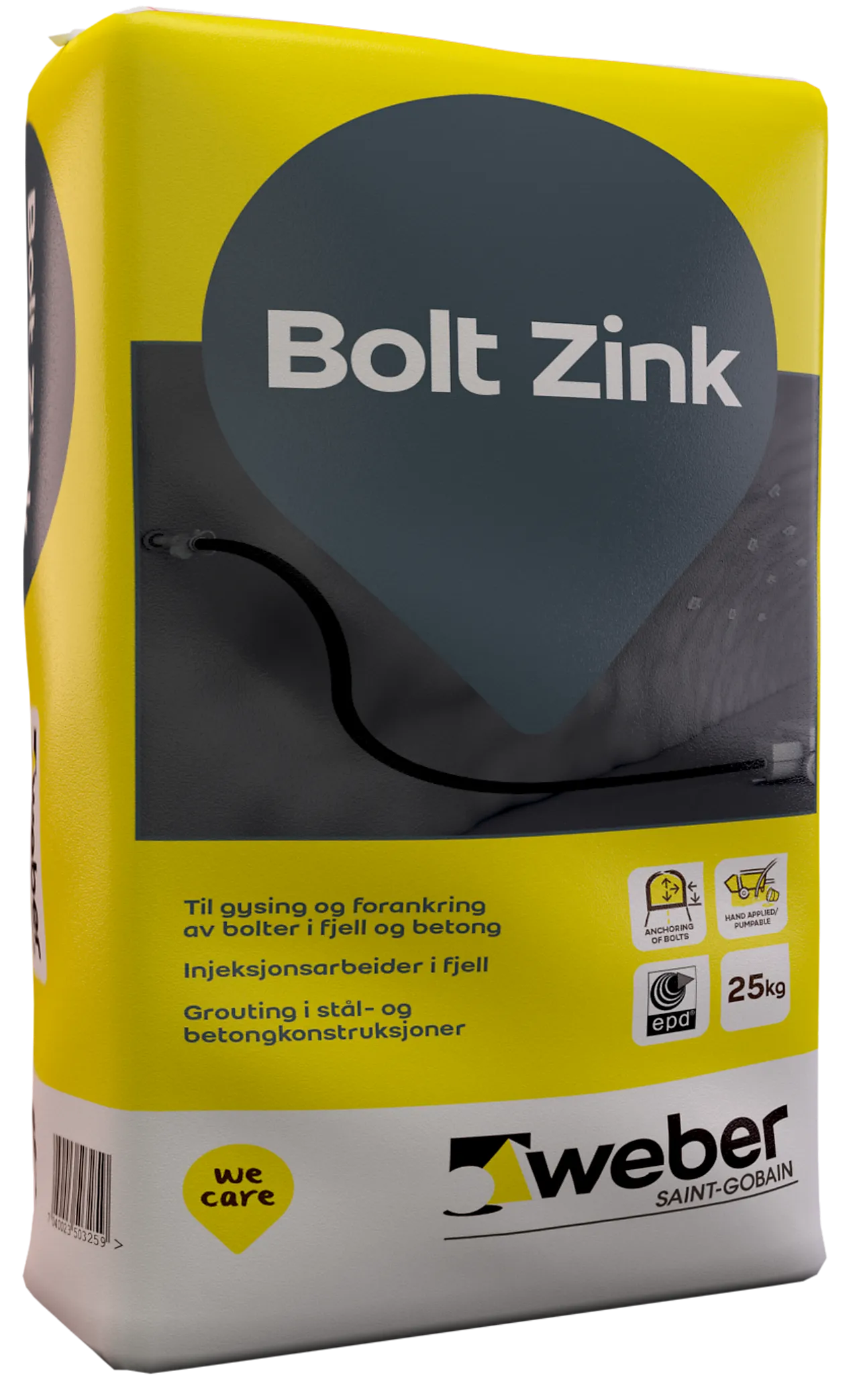 Weber bolt zink boltemørtel 25kg