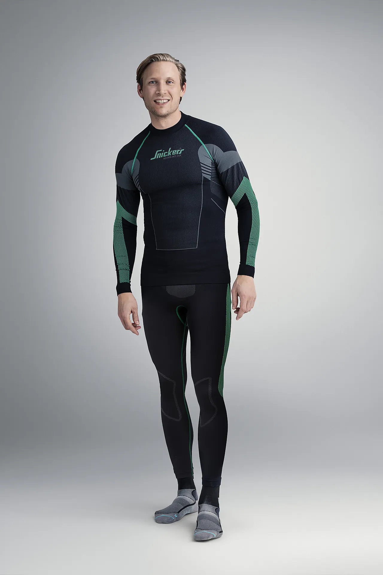 Snickers longs 9428 str M FlexiWork Sømløst null - M - 3 - Miniatyr