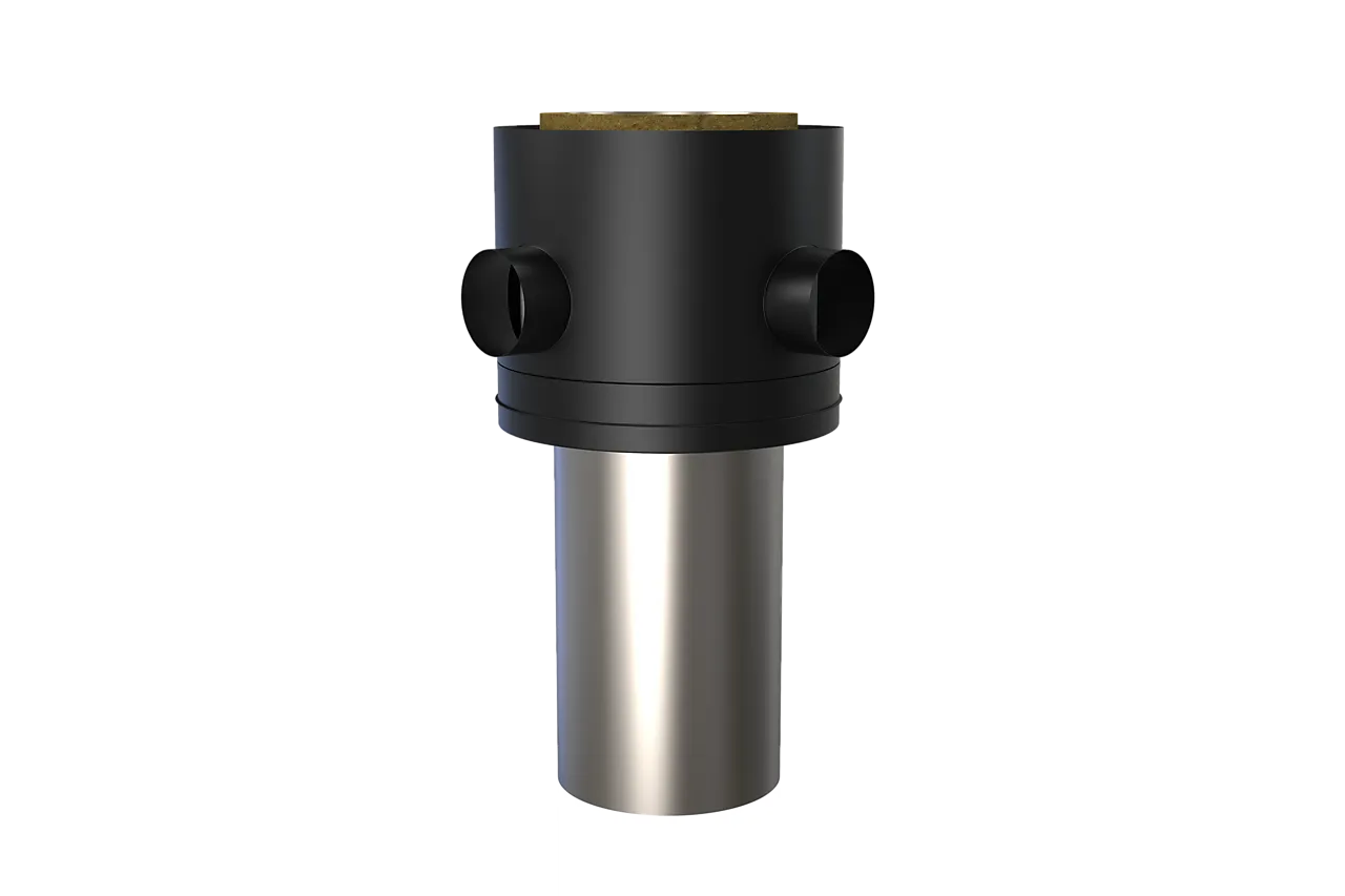 Tilluftmodul Capri Ø150 437 mm svart lakk