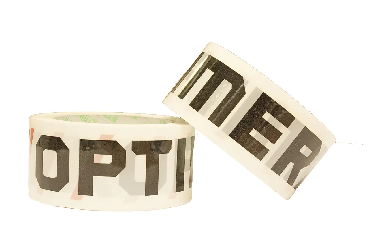 Tape 50 mm x 66 m Optimera trykkmotiv