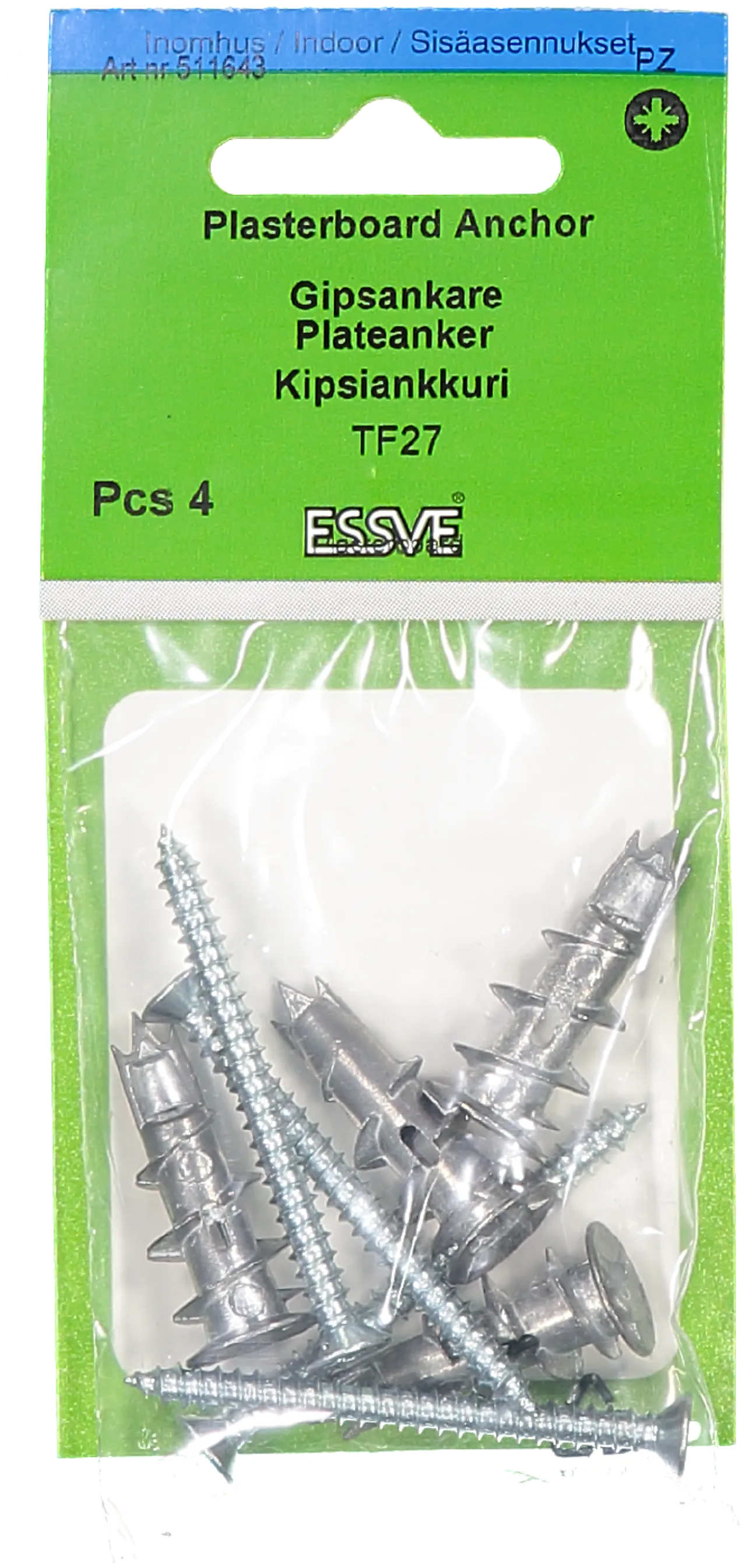 Gipsplugg driva sh 4,5x50 fzb- 4 sinkplugg senkhode blankforsinket null - null - 2 - Miniatyr