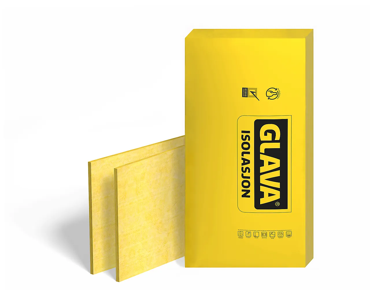 Isolasjon trinnlydplate 20x570x1200 mm Isolasjon trinnlydplate 20x570x1200 mm