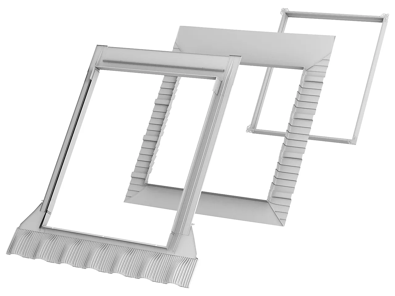 Velux inndekning 94x118 edw 2000 med bdx og bfx for profilerte tak null - 94x118 cm - 2 - Miniatyr