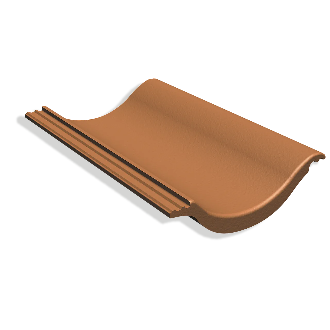 Takstein exksklusiv benderit enkelkrum teglrød Takstein exksklusiv benderit enkelkrum teglrød