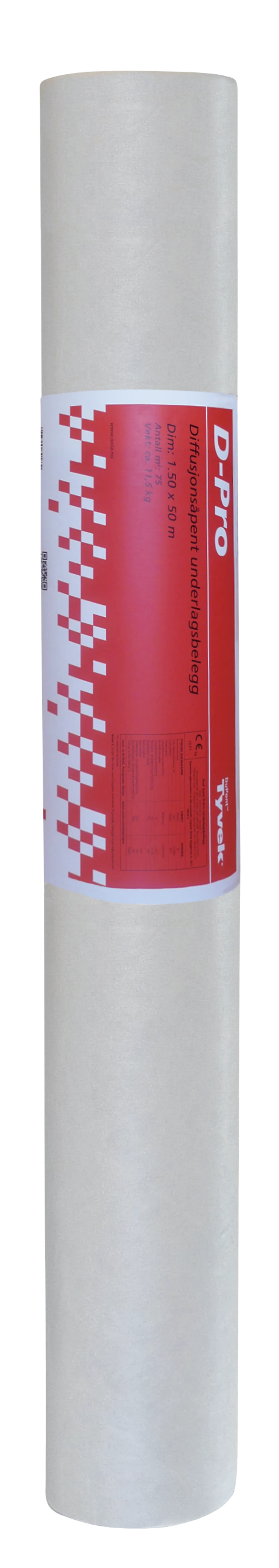 Underlagsbelegg D-Pro 1,50x50 meter Underlagsbelegg D-Pro 1,50x50 meter