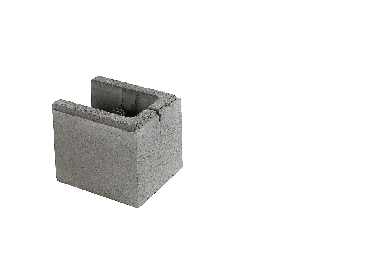 Forskalingsblokk 20 halv ende 25x20x20cm 72stk/m2 936kg