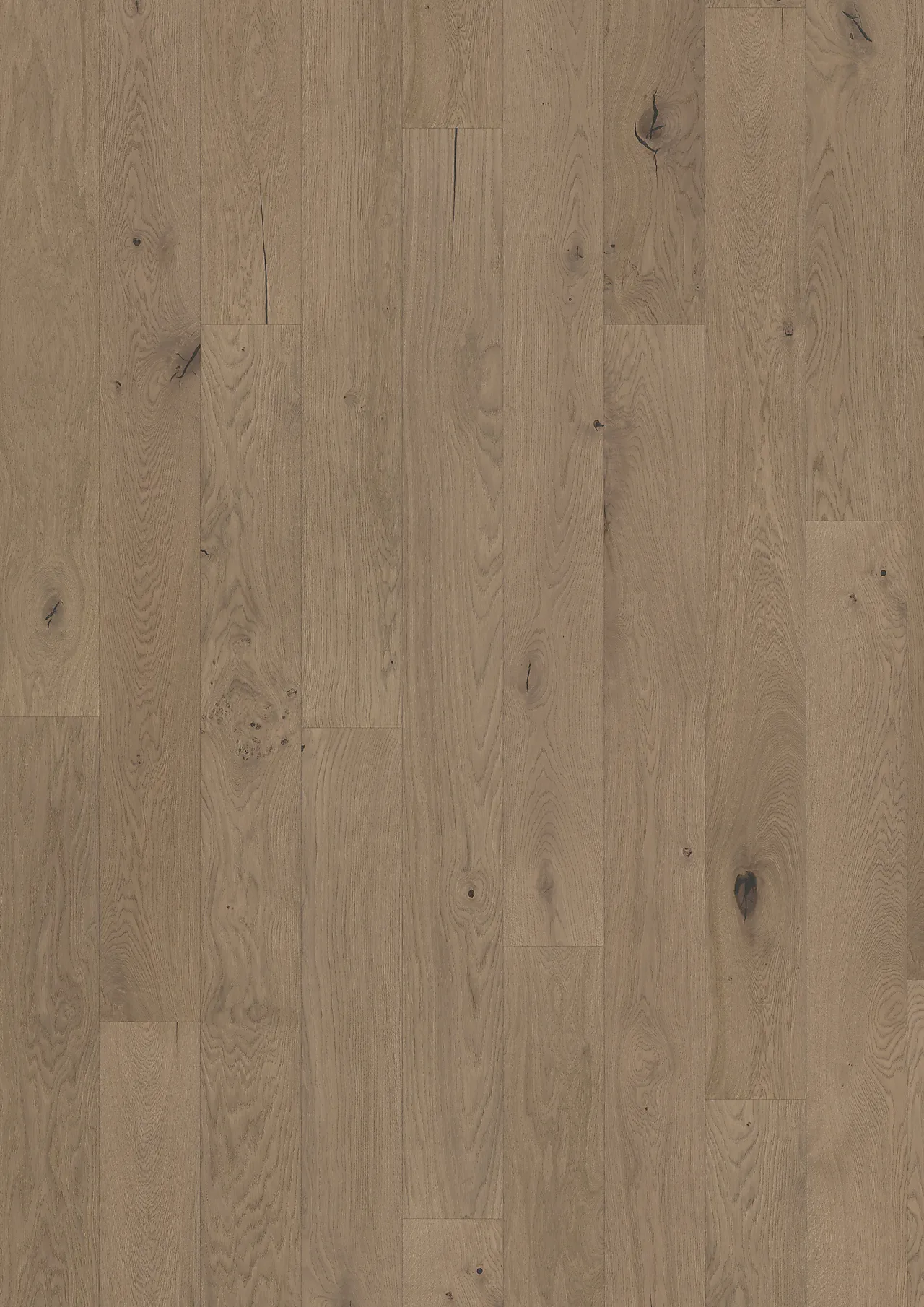 Kährs Parkett frozen hazelnut plank 1-stav børstet ultramatt brun