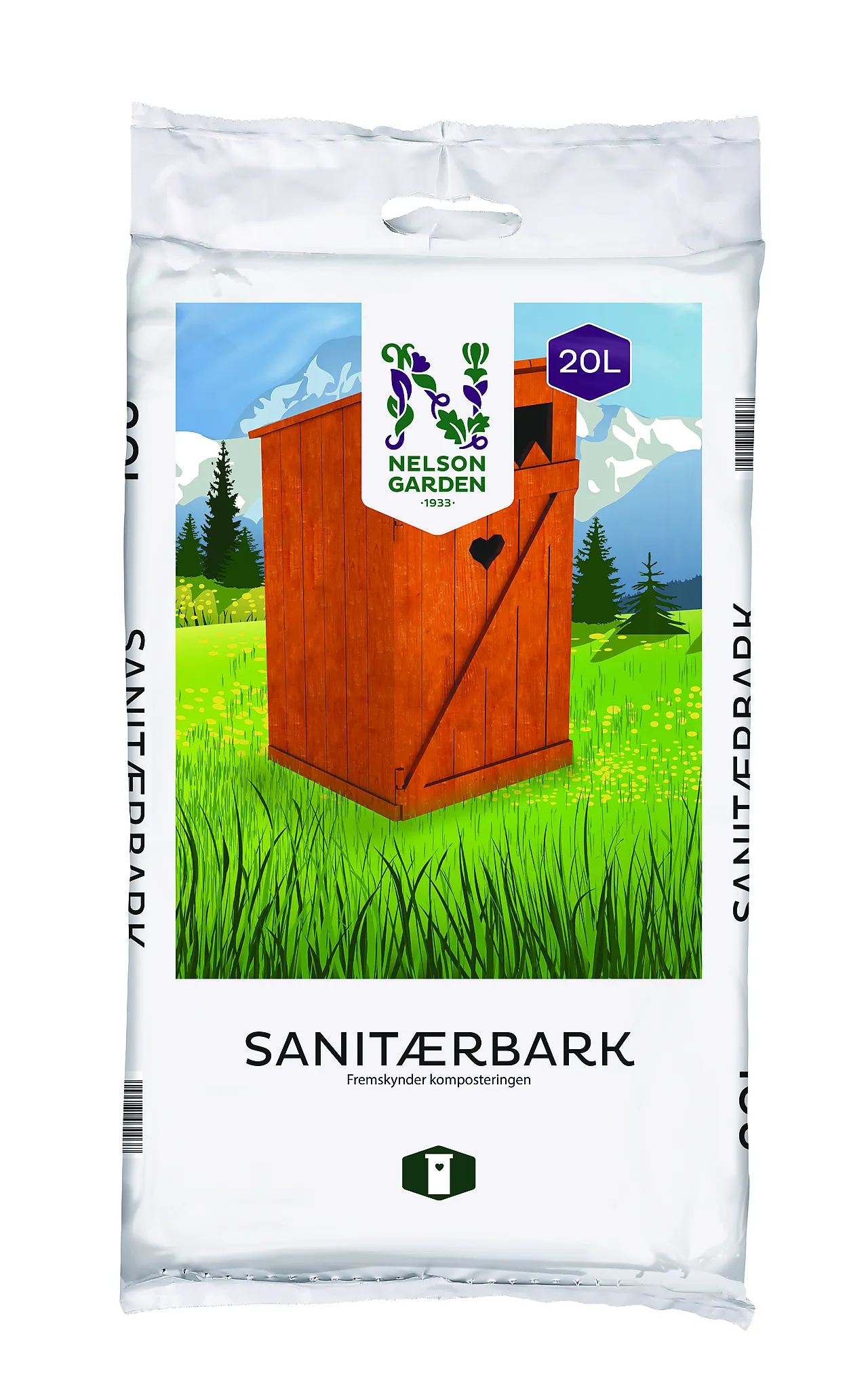 Sanitærbark 20 liter