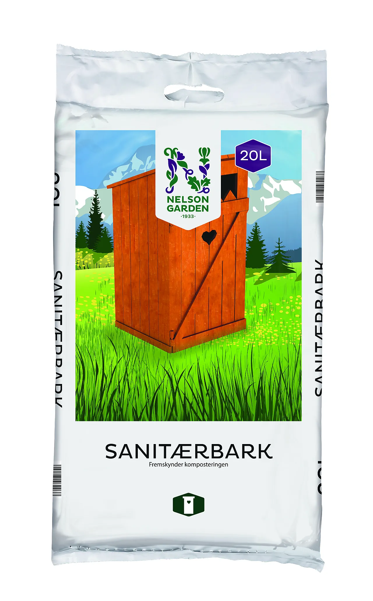 Sanitærbark 20 liter