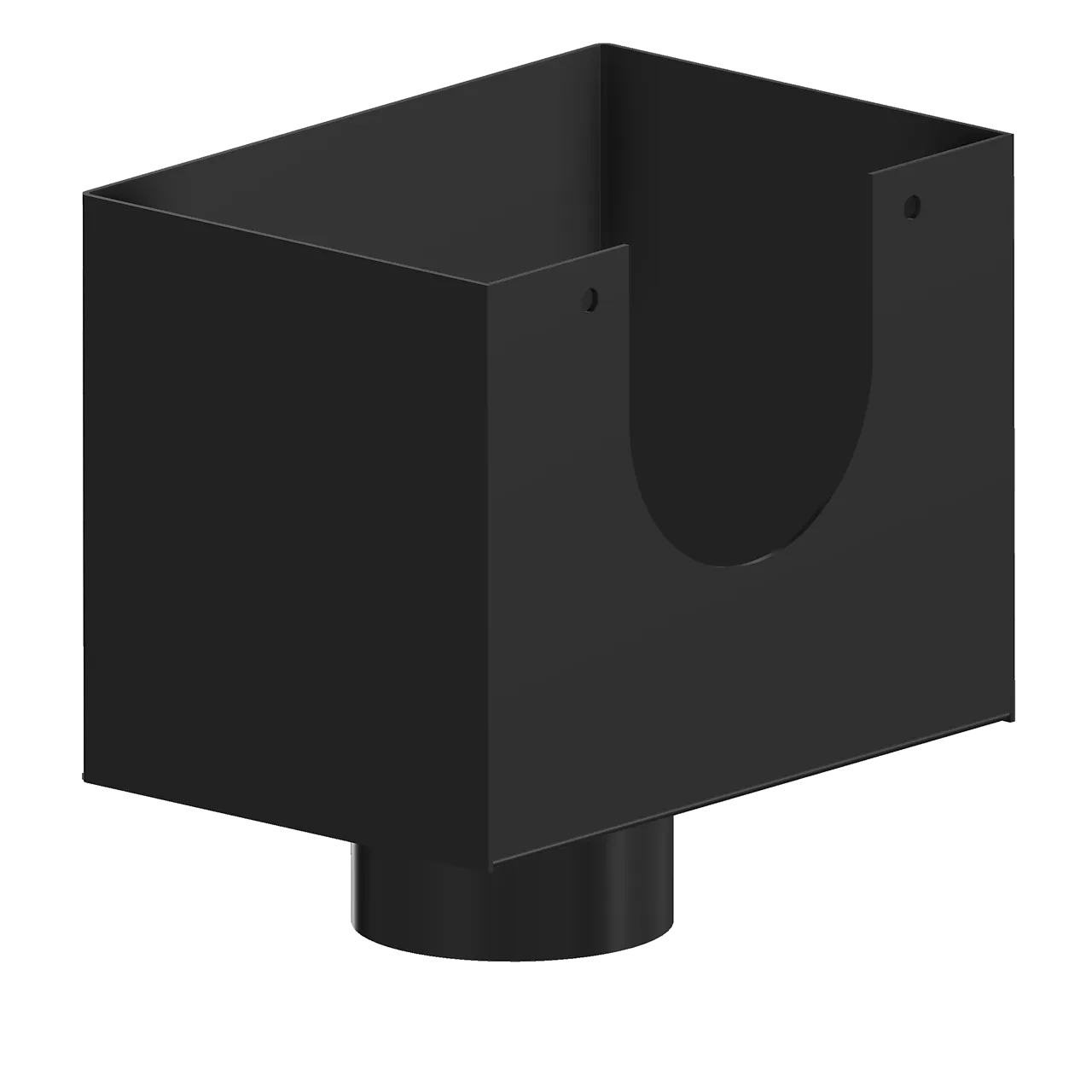 Samletrakt rektangulær sort grøvik n70k Samletrakt rektangulær sort grøvik n70k