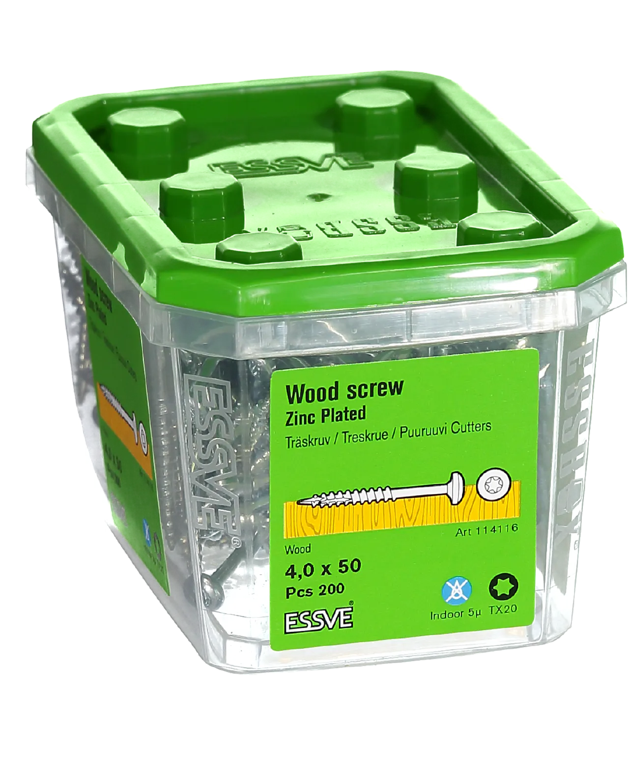 Treskrue inv ph 4x50 fzb a-200panhode blankforsinket stål null - null - 2 - Miniatyr