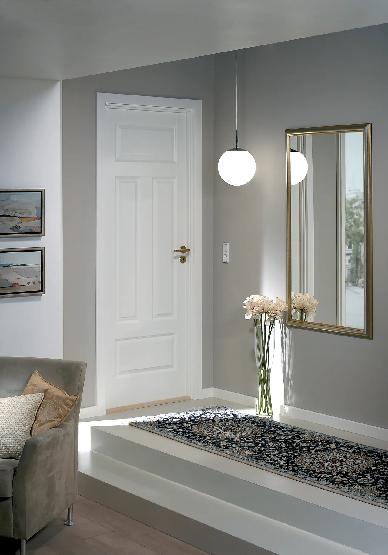 Compact 04N innerdør 80x210 cm hvit null - null - 2 - Miniatyr